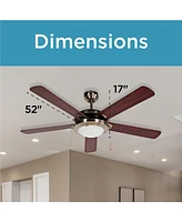 Black & Decker 52 inch Celing Fan with Pull Chain