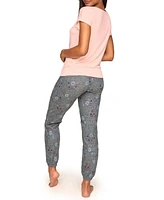 Adore Me Women's Anna Pajama T-Shirt & Sweatpant Set