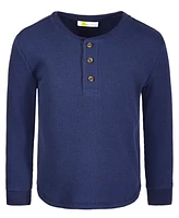 Epic Threads Toddler Boys Solid-Color Thermal Henley Shirt, Created for Macy's