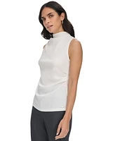 Calvin Klein Women's Mock-Neck Sleeveless Top