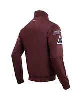 Pro Standard Men's Burgundy Colorado Avalanche Classic Chenille Full-Zip Track Jacket