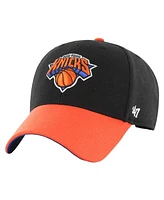 '47 Brand Men's Black/Orange New York Knicks City Edition Mvp Adjustable Hat