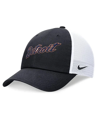 Nike Men's Navy Detroit Tigers Evergreen Wordmark Trucker Adjustable Hat