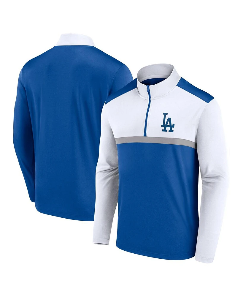 Fanatics Men's Royal Los Angeles Dodgers Unstoppable Quarter-Zip Top