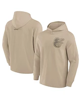 Fanatics Signature Men's Khaki Baltimore Orioles Elements Lightweight Fleece Hoodie