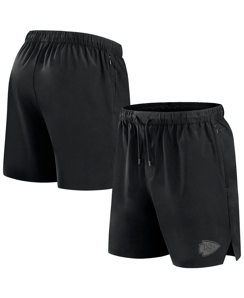 Fanatics Signature Men's Black Kansas City Chiefs Front Office Woven Shorts