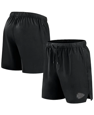 Fanatics Signature Men's Black Kansas City Chiefs Front Office Woven Shorts