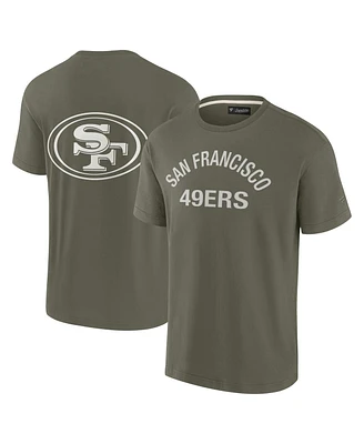 Fanatics Signature Men's and Women's Olive San Francisco 49ers Elements Super Soft Short Sleeve T-Shirt