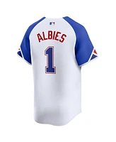 Nike Men's Ozzie Albies White Atlanta Braves City Connect Limited Player Jersey