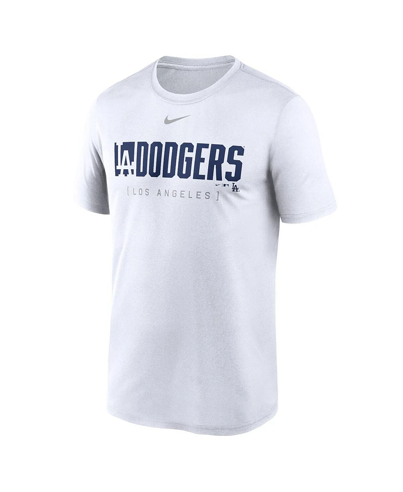 Nike Men's White Los Angeles Dodgers Knockout Legend Performance T-Shirt