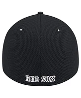 New Era Men's Black Boston Red Sox Active Dash Mark 39THIRTY Flex Hat