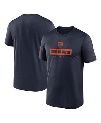 Nike Men's Navy Chicago Bears Sideline Legend Performance T-Shirt
