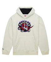 Mitchell & Ness Men's Cream Toronto Raptors Hardwood Classics vintage - like Pullover Hoodie