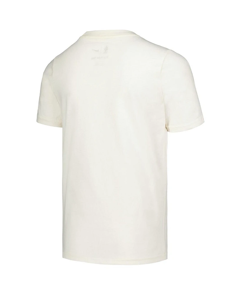 Jordan Big Boys and Girls Cream Milwaukee Bucks Essential Jump man Logo T-Shirt