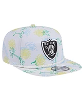 New Era Men's White Las Vegas Raiders Vacay Golfer Snapback Hat