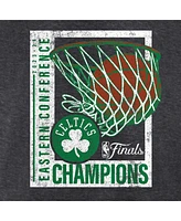 Fanatics Men's Heather Charcoal Boston Celtics 2024 Eastern Conference Champions Full Court Trap T-Shirt