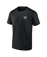 Fanatics Men's Black Team Usa Waves Paris T-Shirt