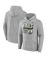 Fanatics Men's Steel Boston Celtics 2024 Eastern Conference Champions Locker Room Post Up Move Pullover Hoodie