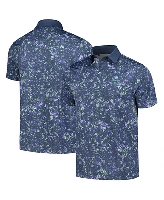 Under Armour Men's Navy The Zurich Classic Halftones Print Polo Shirt