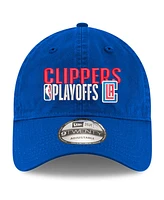 New Era Men's Royal La Clippers 2024 Nba Playoffs 9TWENTY Adjustable Hat