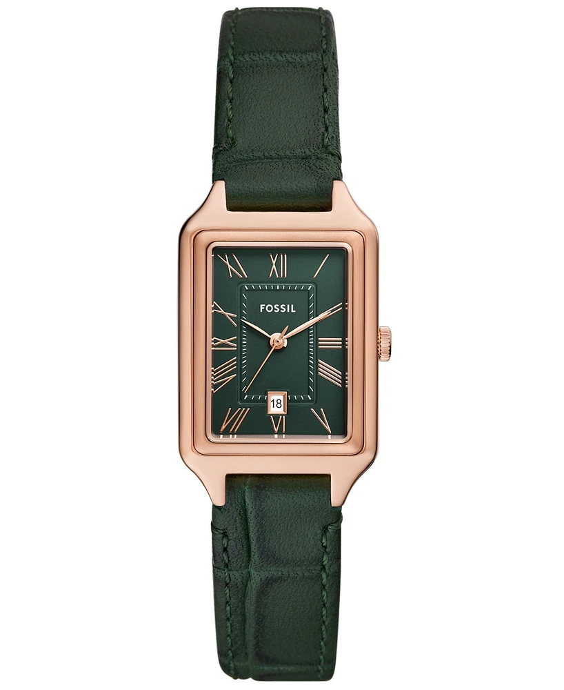 Fossil Women's Quartz Green Croco Watch 23mm