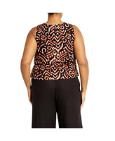 City Chic Women's Amara Print Top