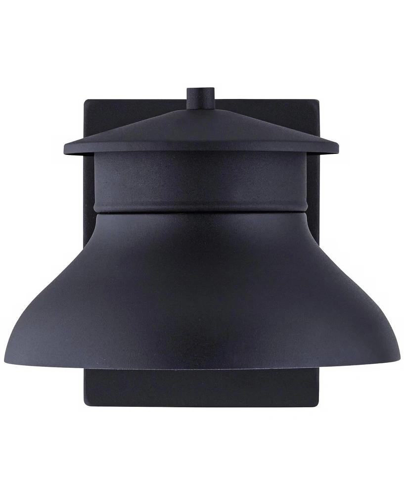 John Timberland Danbury Modern Industrial Outdoor Wall Light Fixture Led Black Steel 5" Dark Sky Design for Exterior House Porch Patio Outside Deck Ga