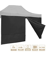 InstaHibit 1 Pack Side Wall for 10x15 Ft Ez Pop Up Canopy Tent UV50+ Zipper Lawn