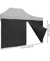 Instahibit 1 Pack Side Wall for 10x15 Ft Ez Pop Up Canopy Tent UV50+ Zipper Lawn