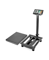 Sugift Foldable 660 lbs Weight Computing Postal Scale, Floor Platform Digital Scale
