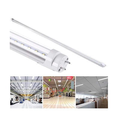 Yescom 1 Pack 18W T8 4FT Led Light Fluorescent Tube 6500K Cool White Replacement Lamp Bulb Clear