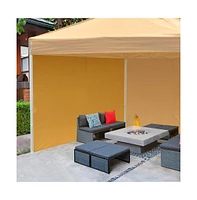 Instahibit 1080D 120g Privacy Sidewall UV30+ Fits 10x10ft Canopy Gazebo 2 Pieces