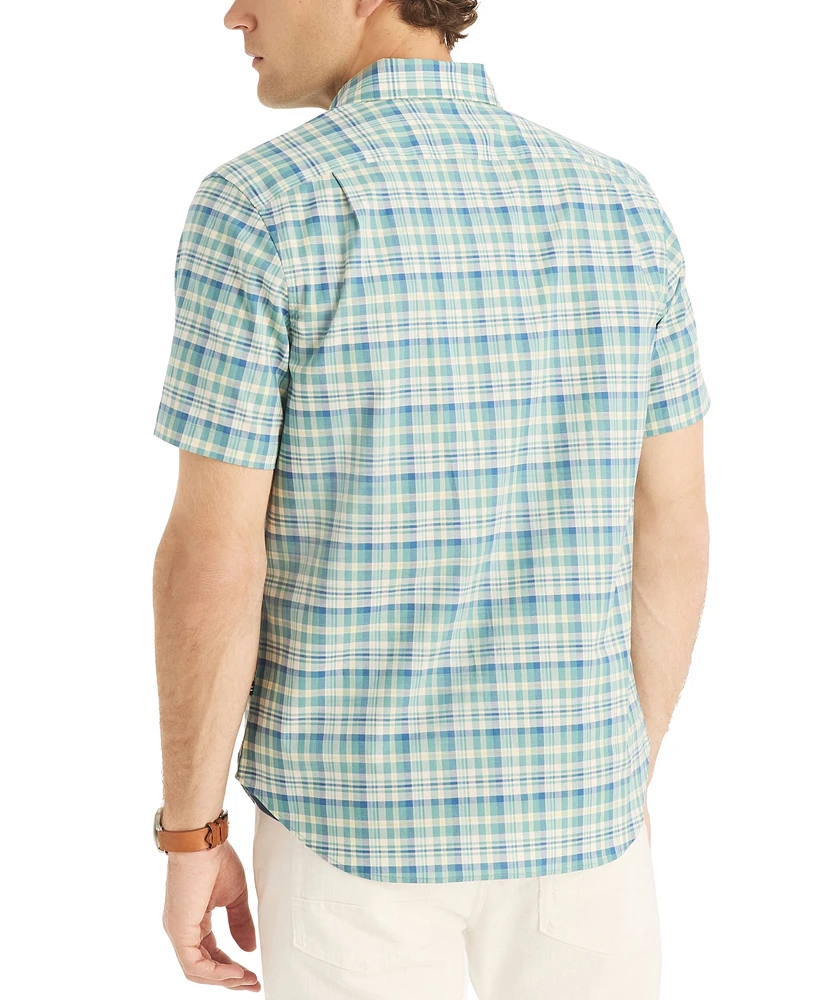 Nautica Men's Classic-Fit Stretch Plaid Button-Down Shirt