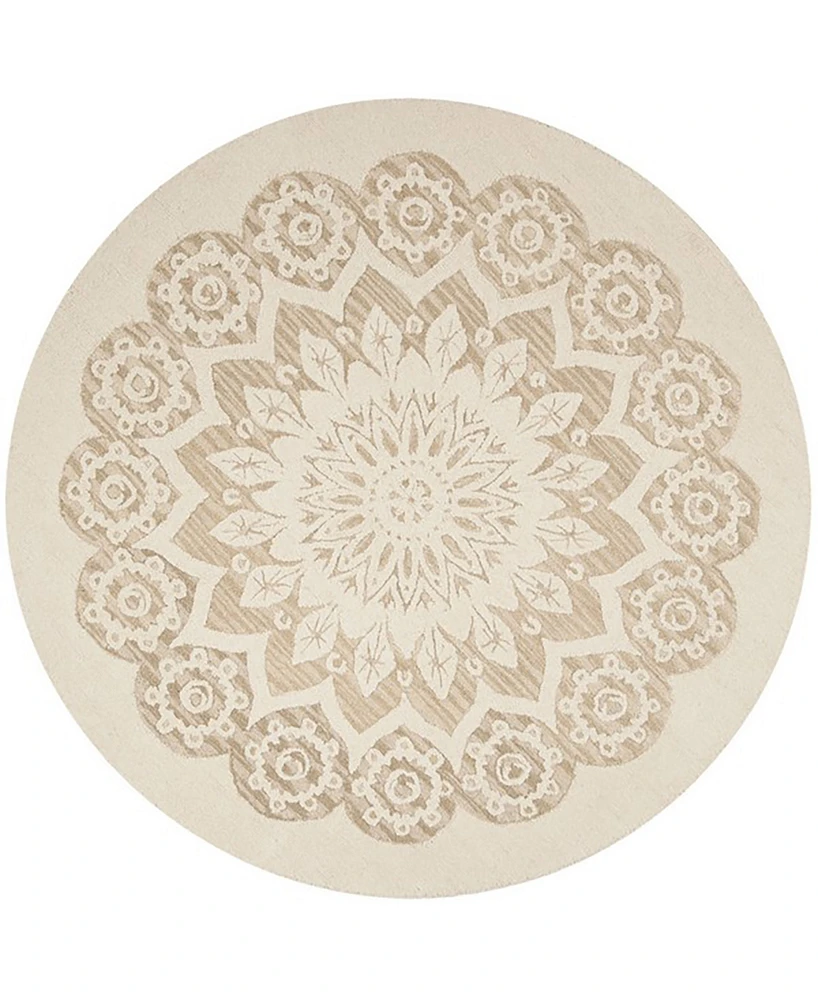 Safavieh Blossom I BLM108 8'x8' Round Area Rug