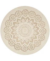 Safavieh Blossom I BLM108 8'x8' Round Area Rug