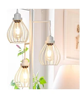 Teardrop 68" Led Floor Lamp with 3 Metal Shades