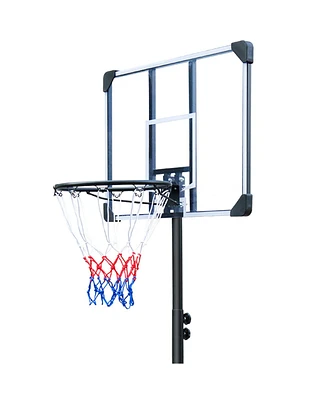 Streamdale Furniture Adjustable Height Portable Basketball Hoop with Water-Fillable Base