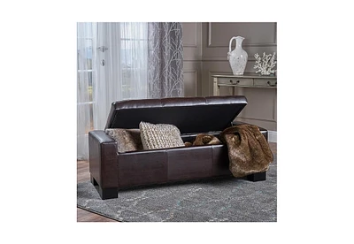 Simplie Fun Guernsey Tufted Ottoman Bench Style, Storage & Elegance