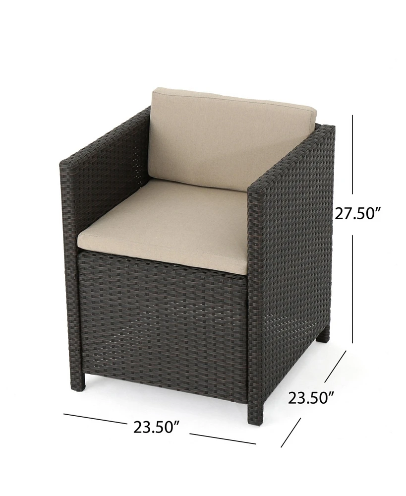 Simplie Fun Stylish & Durable Wicker-Wrapped Outdoor Dining Chair