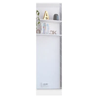 Streamdale Furniture Cassidy Rectangle Tall Shoe Cabinet With Mirror