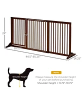 Streamdale Furniture Adjustable Freestanding Pet Gate with Flexi-Fit Length