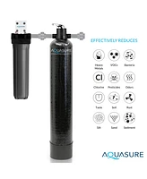 Aquasure Signature Elite 72,000 Grains Whole House Water Treatment System with Fine Mesh Resin & 75 Gpd Ro Filtration for 4-6 bathrooms (As