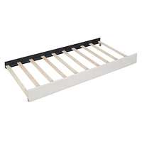 Queen Size Upholstered Platform Bed With 2 Drawers And 1 Twin Xl Trundle, Classic Headboard Design
