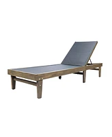 Acacia Wood Lounger Comfort and Style for Outdoor Relaxation