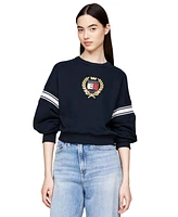 Tommy Jeans Women's Cotton Crest Logo Armband Sweatshirt