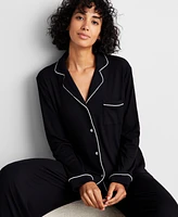 State of Day Women's 2-Pc. Packaged Ribbed Notched-Collar Pajamas Set Xs-3X, Created for Macy's