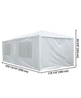 10' x 20' Party Wedding Tent Canopy Outdoor Heavy Duty Pavilion Cater Event White
