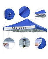 Yescom 9.6x9.6ft Canopy Replacement Top for 10ft Ez Tent Oxford Cover Outdoor