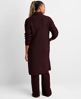 State of Day Women's Knit Long-Sleeve Duster Robe, Created for Macy's