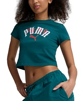 Puma Women's Classic Play Loud Logo Cotton Baby T-Shirt